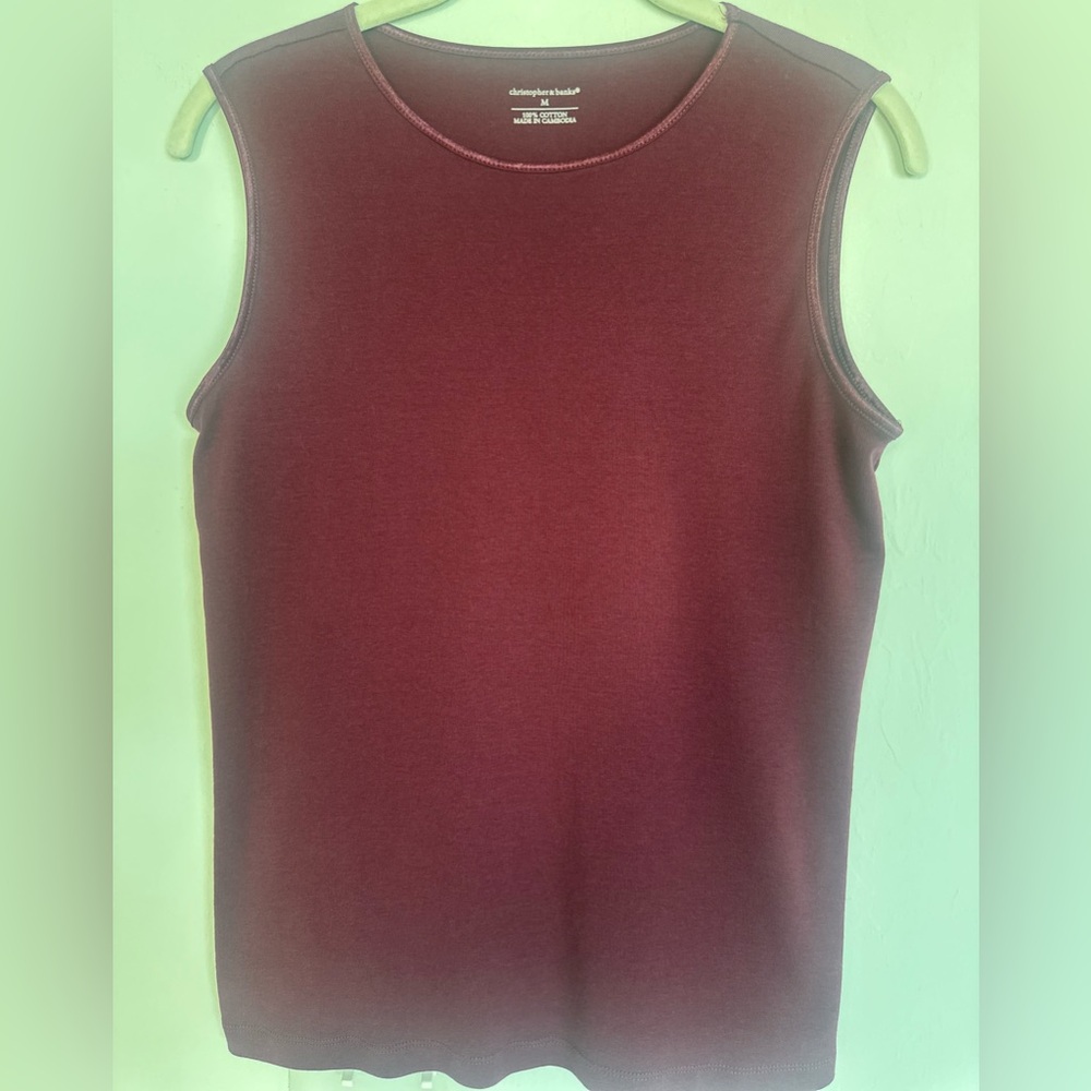 Christopher & Banks Women's Rich Plum Tank Top